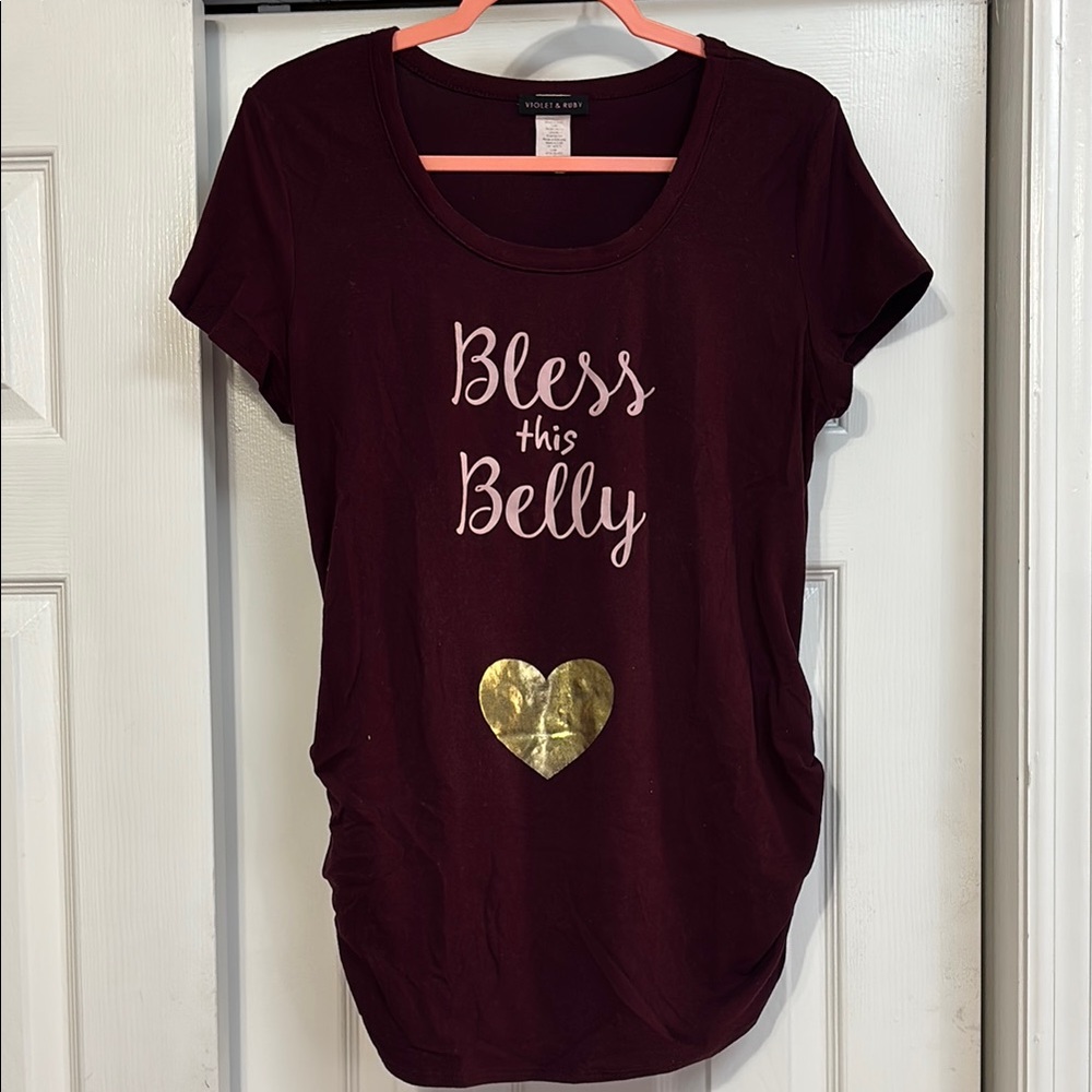 Purple and Gold Relaxed Short Sleeve Tee